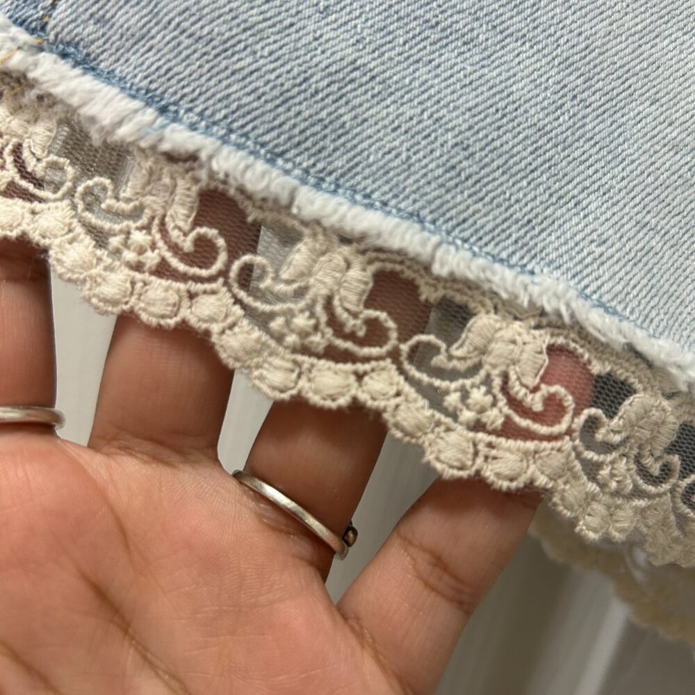 Blue High Rise Shorts - Picture 9 of 12
